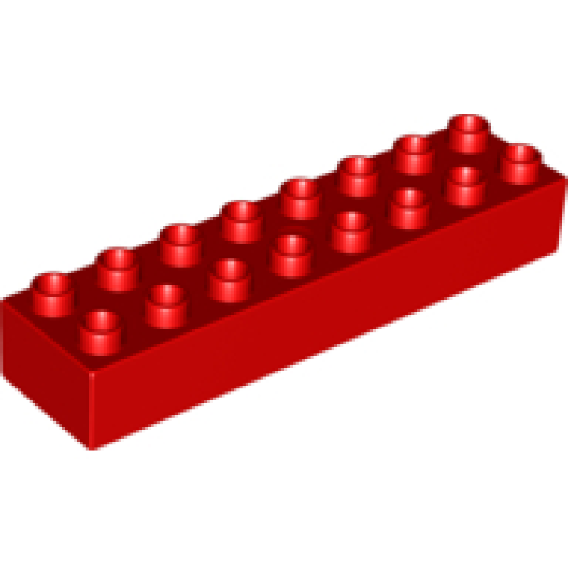 Duplo, Steen 2x8 Red